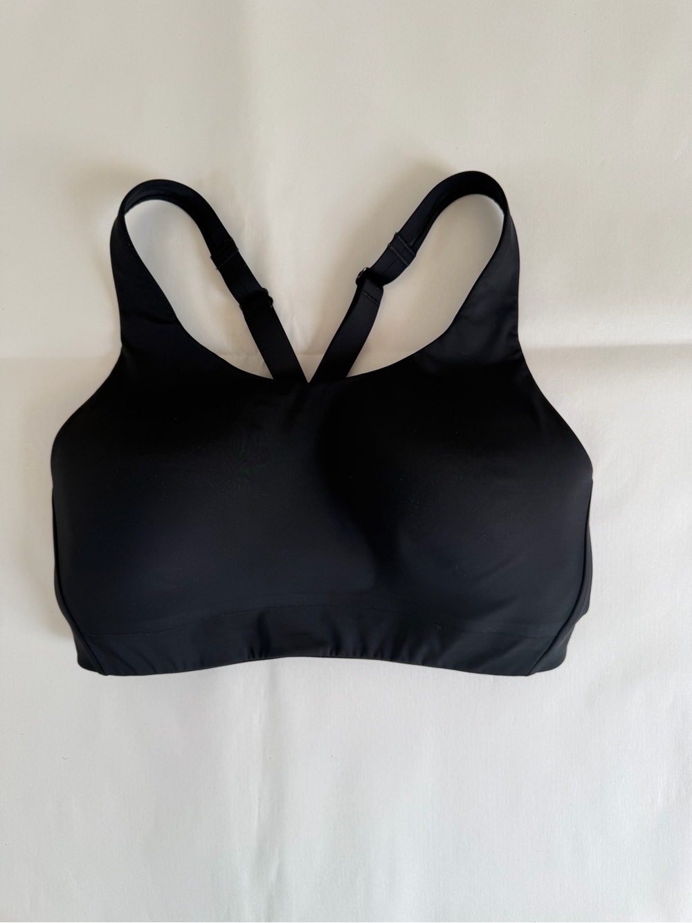 Athleta Black 34D Supportive Racerback Sports Bra Adjustable Straps